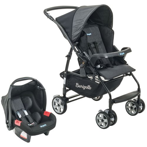 Carrinho Rio K Bebê Conforto Touring Burigotto (15kg) Black
