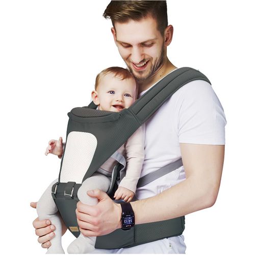 Canguru Ergonômico 5Way Maxi Baby Hipseat (15kg) - Cinza