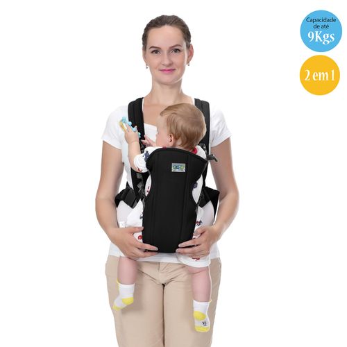 Canguru de Bebês B.Basic Maxi Baby até 9kgs - Preto