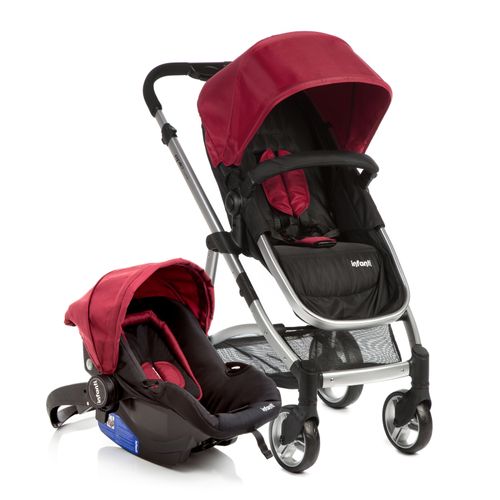 Travel System Epic Infanti Carrinho e Bebê conforto - Cherry