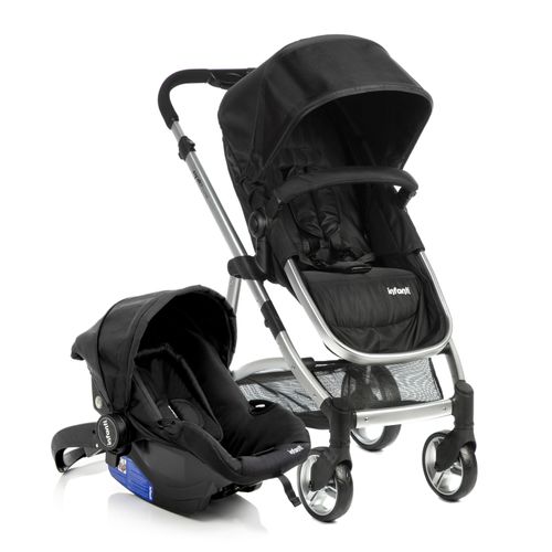 Travel System Epic Infanti Carrinho e Bebê conforto - Onyx