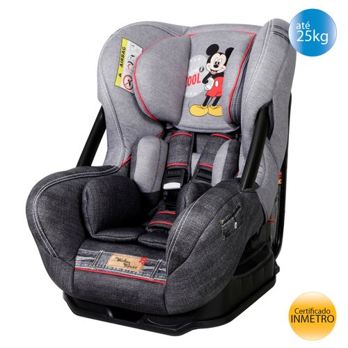 Cadeira de Carro 0, I, II (25kg) Eris Mickey Mouse - Grey