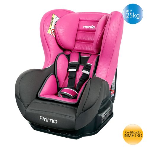 Cadeira de Carro 0, I, II (25kg) Nania Primo Luxe - Pink