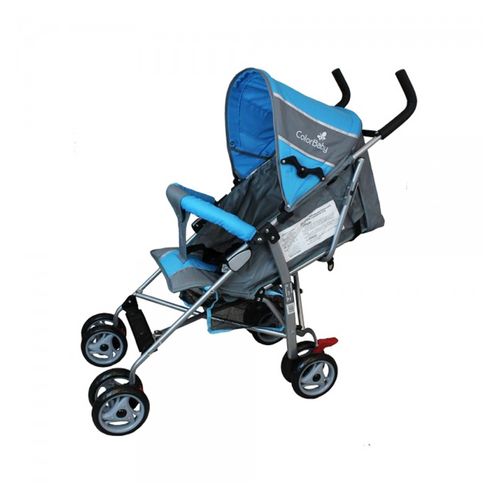 Carrinho de Bebê Guarda Chuva Slim Color Baby - Azul