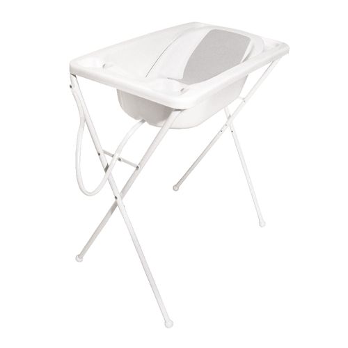 Banheira Para Bebê Com Suporte Acqua Trio Branco - Galzerano