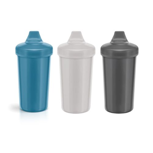 Kit 3 Copos Infantil Antivazamento Colors Max 320ml AZ Lillo