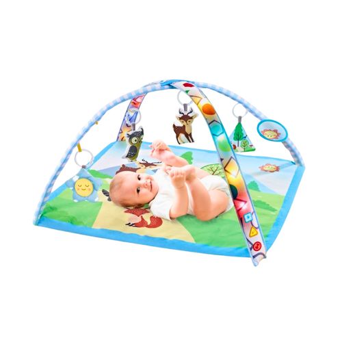 Tapete de Atividades Bebê Com Luz Musical Florest Maxi Baby