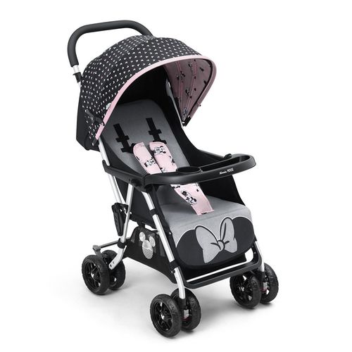 Carrinho de Passeio P/Bebê Tipo Berço Buggy Minnie Multikids
