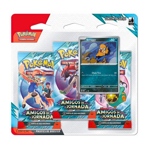 Cartas Pokémon Blister Triplo Amigos de Jornada - Copag