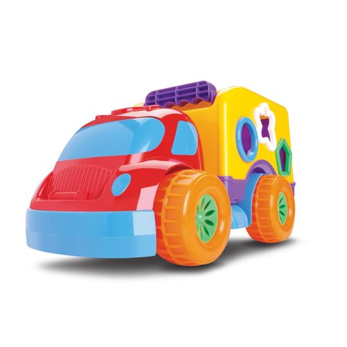 Brinquedo Didático Infantil de Encaixar Caminhão - Divertoys