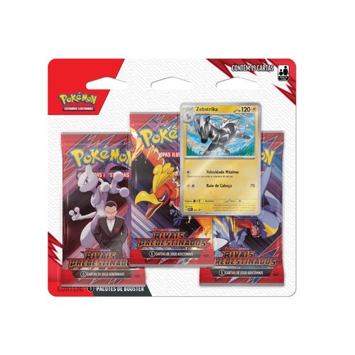 Cartas Pokémon Blister Triplo Rivais Predestinados - Copag