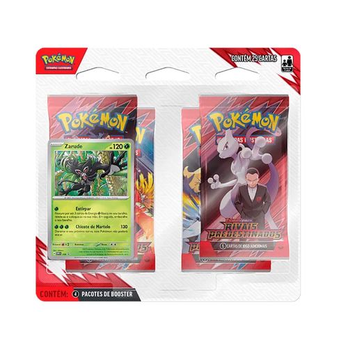 Cartas Pokémon Blister Quádruplo Rivais Predestinados Copag