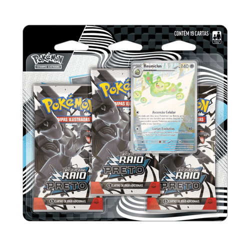Cartas Pokémon Escarlate Raio Preto Reuniclus 19 Cards Copag