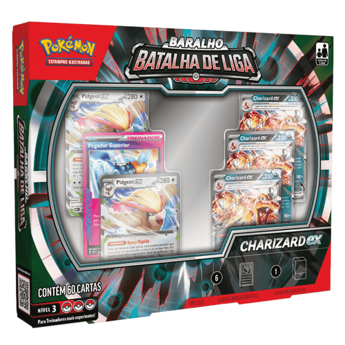 Cartas Pokémon Batalha de Liga Charizard Ex 60 Cards Copag