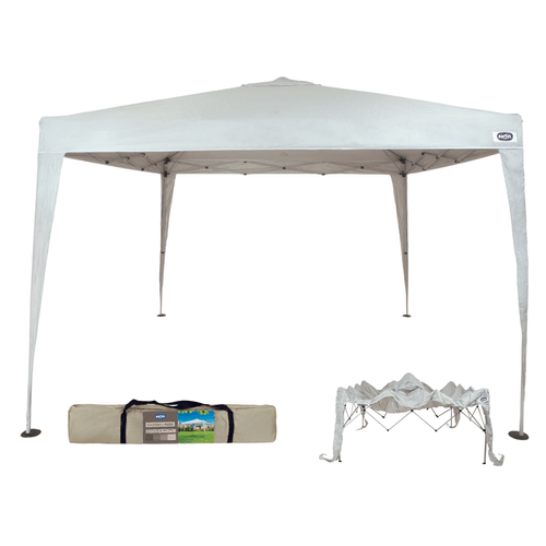 Tenda Sanfonada Gazebo 3x3m Barraca X-Flex Oxford Branc Mor