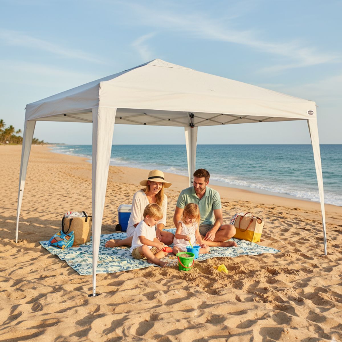 Tenda Gazebo Articulada Barraca de Praia X-Flex Oxford 3.0x3.0m