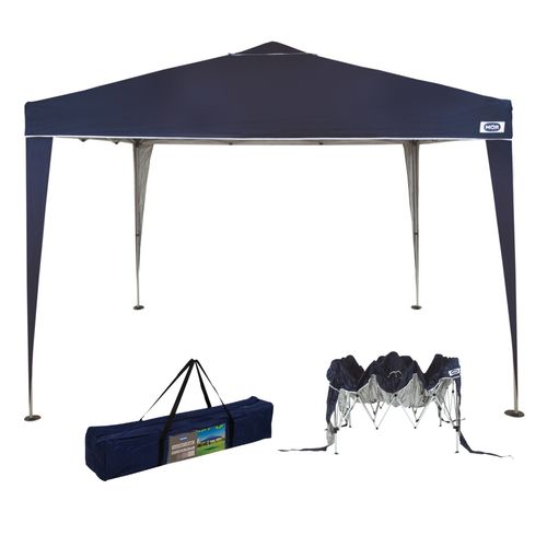 Tenda Sanfonada Gazebo 3x3m Barraca X-Flex Oxford Azul Mor