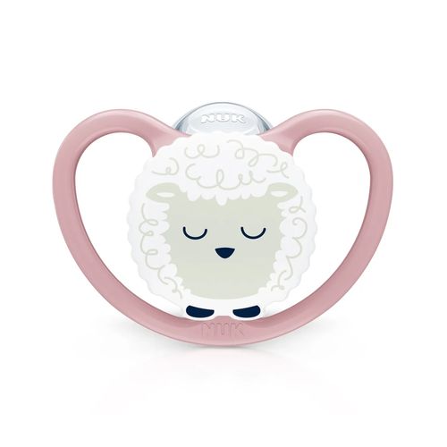 Chupeta Brilha no Escuro Space Glow Silicone 6m+ Girl Nuk