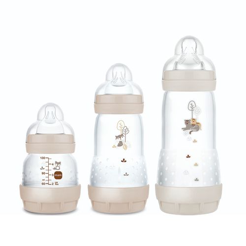 Kit com 3 Mamadeiras Easy Start 130/260/320ml - MAM