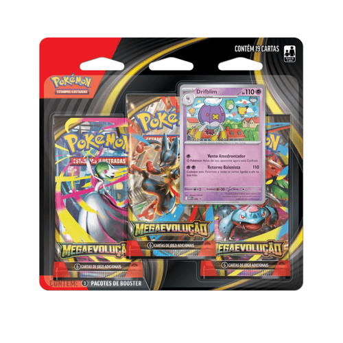 Cartas Pokémon Mega Evolução com 19 Cards - Copag
