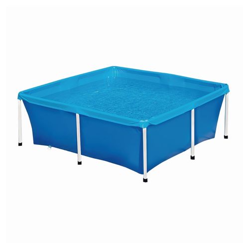 Piscina Infantil Quadrada Estrutural PVC 2000 Litros - Mor