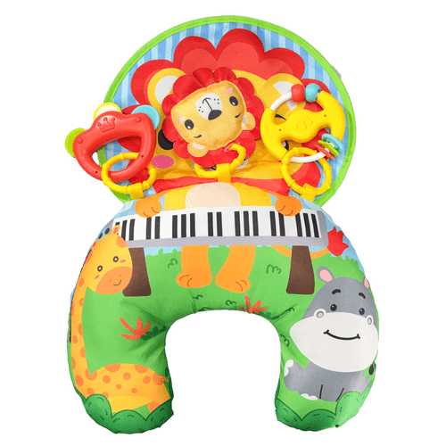 Almofada Atividade Bebê Tummy Time Chocalho Maxi Baby