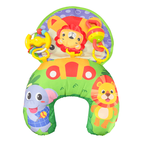 Almofada Atividade Bebê Tummy Time Chocalho Maxi Baby