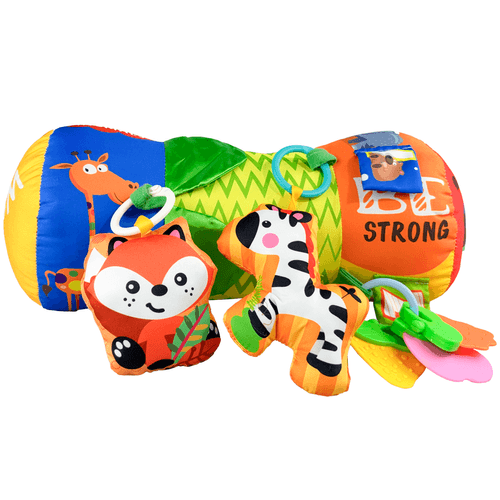 Almofada Rolinho Atividades Para Bebê com Mordedor Maxi Baby