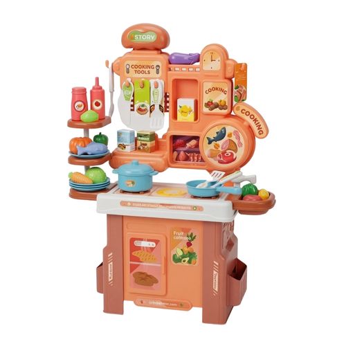 Cozinha Infantil Brinquedo Mini Chef com 46 Peças Maxi Toys