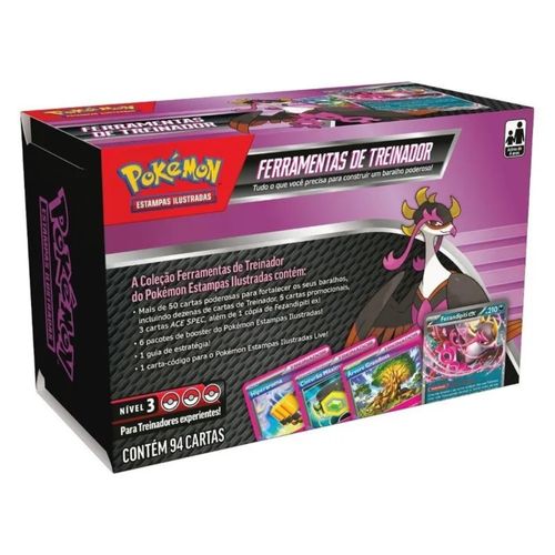 Cartas Pokémon Ferramentas de treinador Fezandipiti Ex Copag