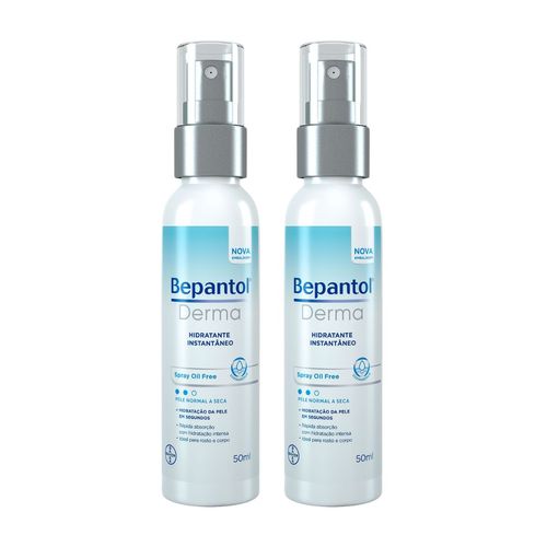 Kit 2 Hidratantes Liquido Spray Oil Free Pró Vit B5 50ml Cada Bepantol Derma
