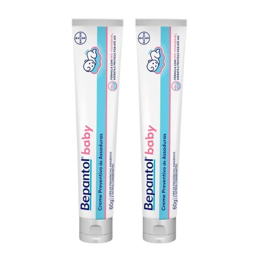 Kit com 2 Cremes Pomada de Assadura 60gr Cada - Bepantol