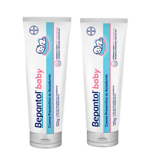 Kit com 2 Cremes Pomada de Assadura 120gr Cada - Bepantol