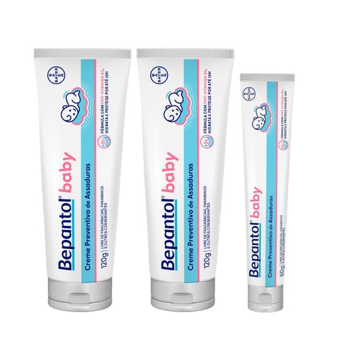 Kit 3 Pomada de Assadura Proteção Delicada 300g - Bepantol