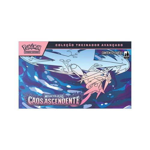 Cartas Pokémon Box  Mega Caos Ascendente 121Cards Copag