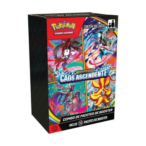 Cartas Pokémon Booster Box Caos Ascendente 108 cards Copag