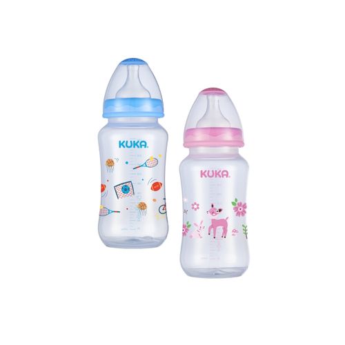 Mamadeira Bico Silicone Universal Antivazamento 330ml Big Natural 0m+ Kuka