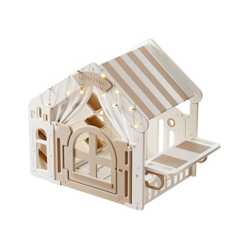 Playground Casinha Infantil Luz LED Mesa de Atividades Mini House Maxi Toys