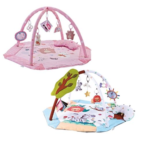 Tapete Atividade Bebê Cercado 4 em 1 Interativo  E Sensorial Holiday Maxi Baby