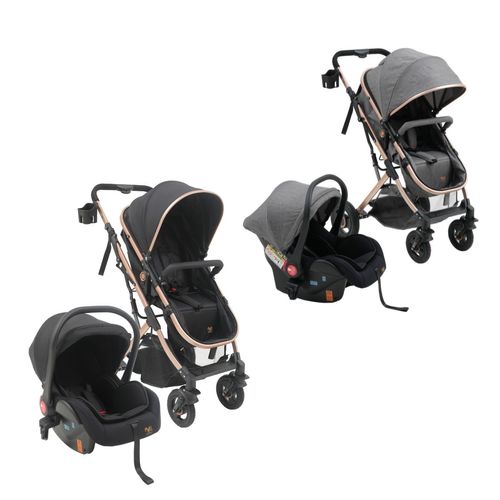 Carrinho c/Bebê Conforto Reversível Elysian Maxi Baby