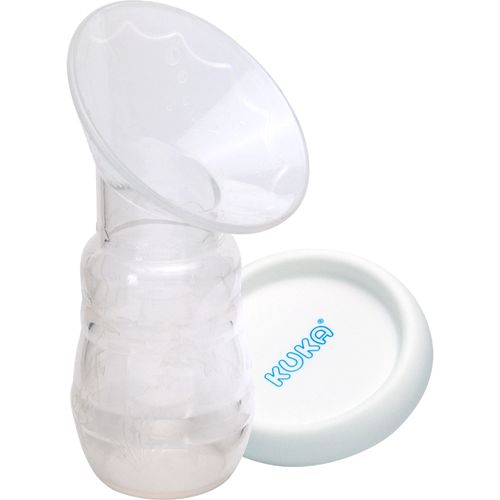 Bomba Manual Coletora De Leite Materno Frasco Silicone Com Tampa KuKa