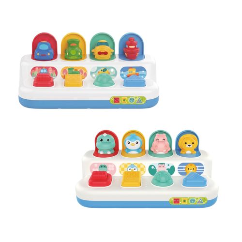 Brinquedo Interativo Educativo Bebê Aperta Pula Esconde Pop Up Pique Maxi Baby