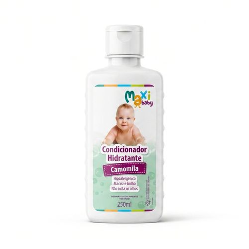 Condicionador Bebê Hipoalergênico Hidratante Cabelo 250ml Camomila Maxi Baby
