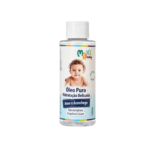 Óleo Corporal Pós Banho Bebê Massagem Relaxante Hidratação Delicada 120ml Maxi Baby
