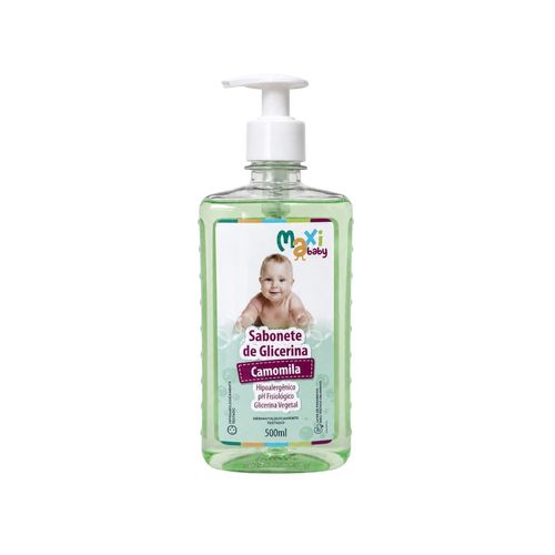 Kit Sabonete Líquido Banho Bebê Higiene Hipoalergenico Camomila 500ml Cada Maxi Baby