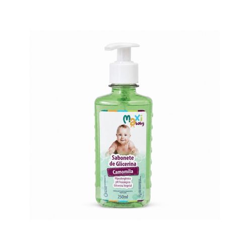 Kit Sabonete Liquido Bebê 250ml Cada Camomila Maxi Baby