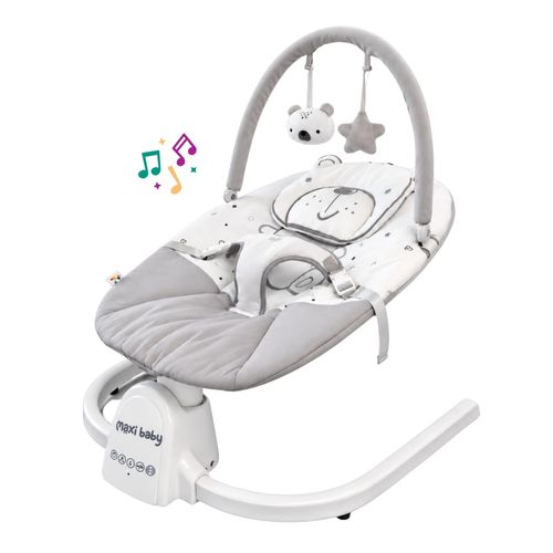 Cadeira Descanso Balanço Bebê Elétrica Musical 5 Velocidades 18kg Poppy Maxi Baby