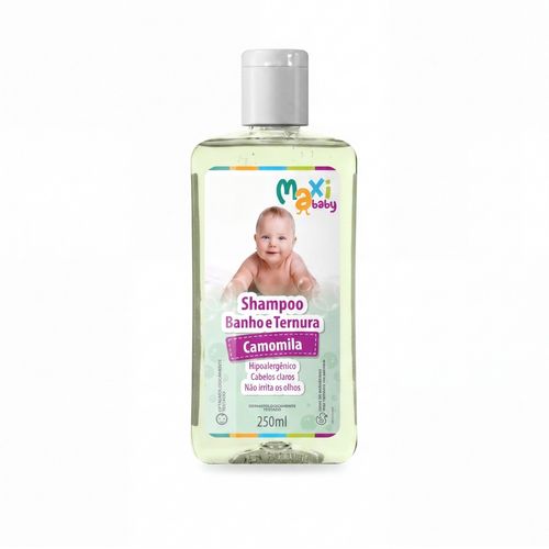 Kit Shampoo Para Bebê Hipoalergênico Camomila Suave 250ml Cada Maxi Baby