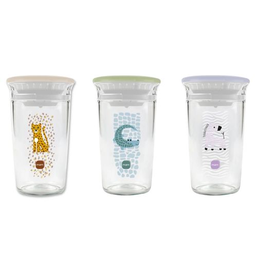 Copo de Treinamento Infantil Antivazamento Borda 360° Transição 290ml 8m+ MAM