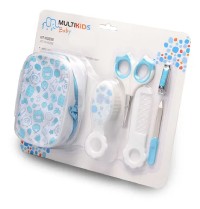 Kit de cuidados para bebês azul.